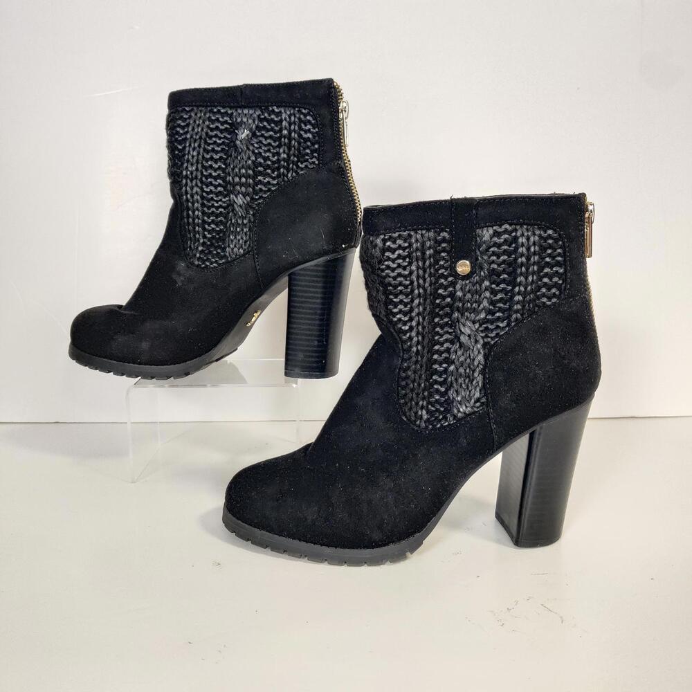 Juicy Couture Lupia Ankle Boots in Black Women's Size 7.5 Heeled Boots